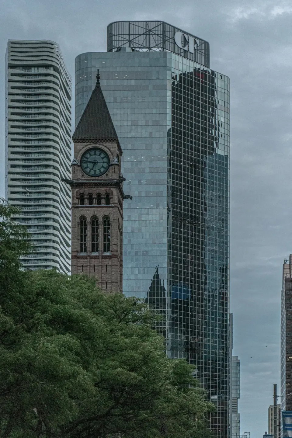 Clock Tower. Architecture, reflection, available light.